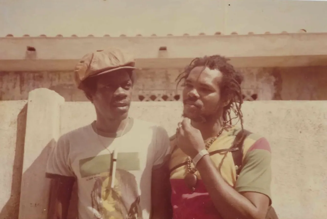 1983, my first mission in Africa. Dakar in Senegal, Africa. With Bob Marley family. Bob Marley mother, Cedella Booker, Rest in Peace Cedella, Bob two brother Ri