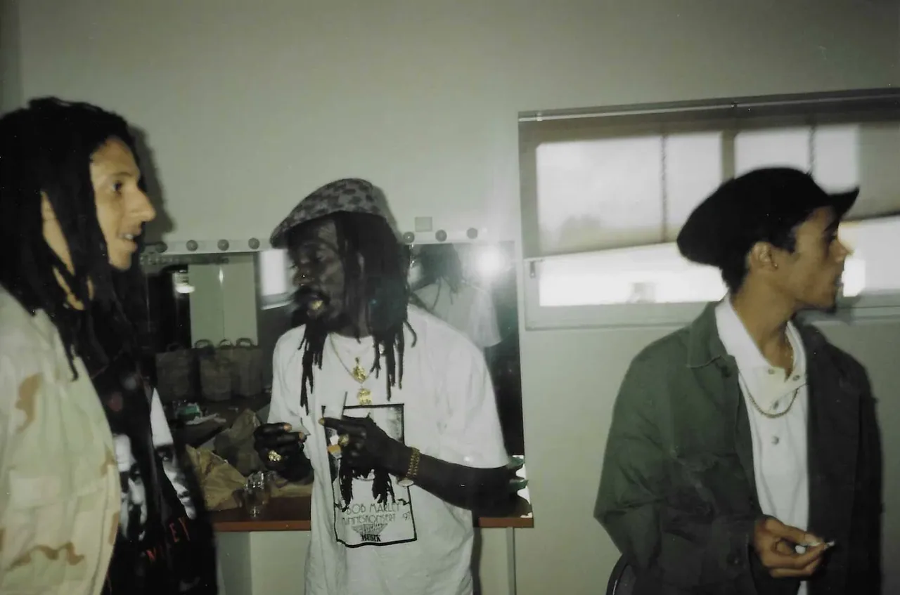 Bob Marley earth strong, 56 Hope Road. With Jr. Gong. 1993. Julian Marley, Jr. Gong and Joseph Hill, from the group Culture, Rest in Power, in Europe 1997. Julian and Jr. Gong first tour in Europe. Great time.