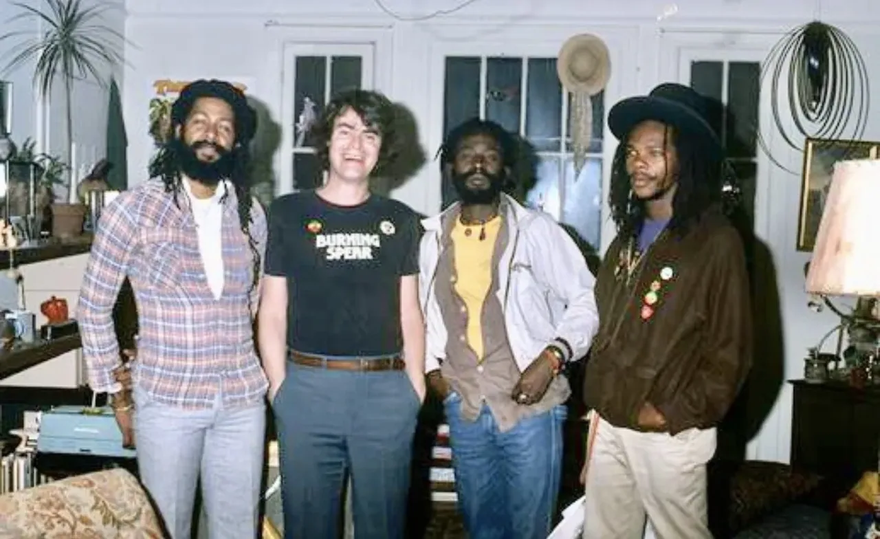 Yes as I say, travel on the road with Winston Rodney Burning Spear for a while, 70s and 80. Roger Steffens with Tony Garnett, who was Bob Marley road manager at the time, 1979. Bottom photo with Roger wife, taken same time.