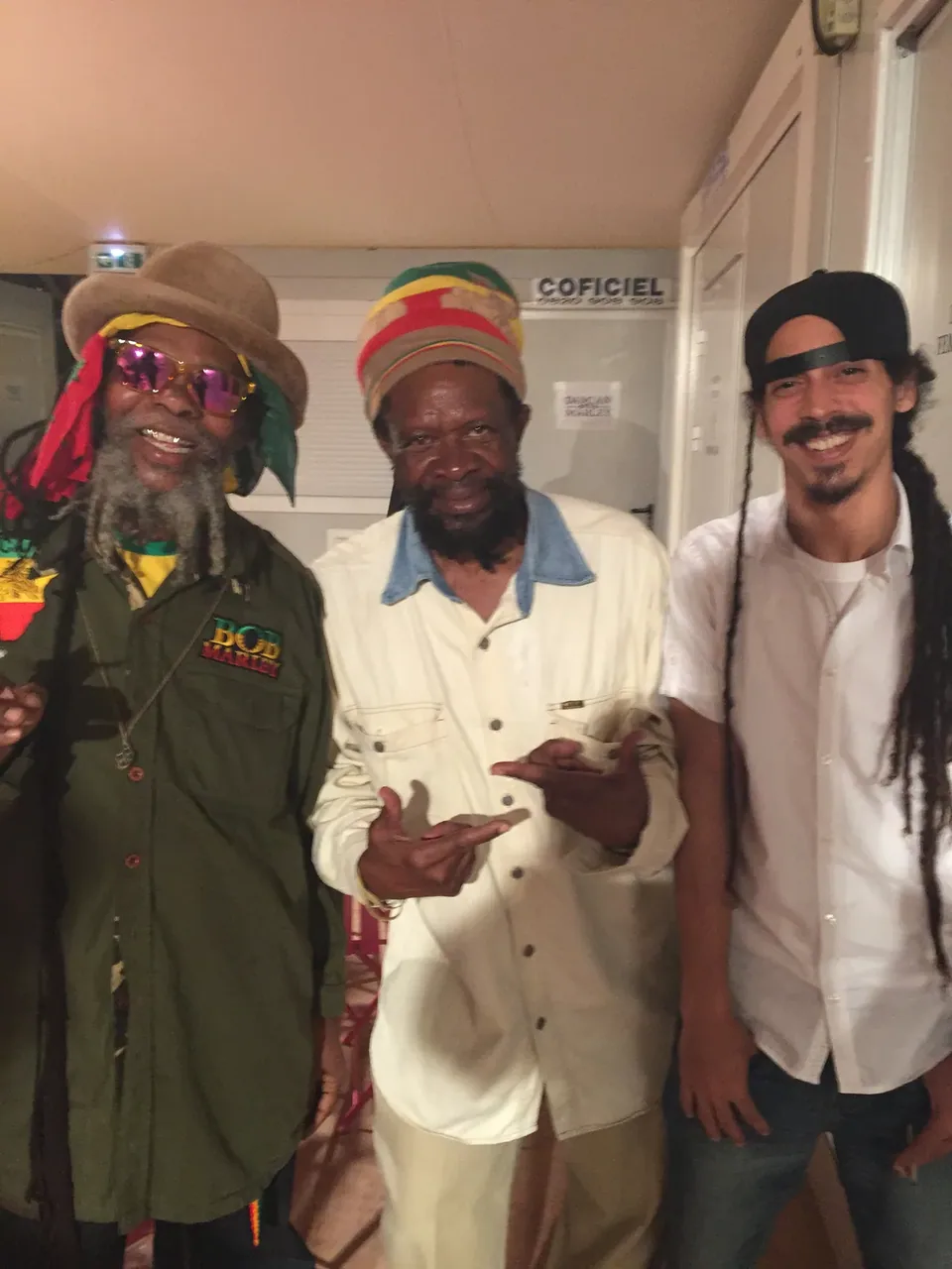 Flabba Holt, original bredren from way back when. Picture was in Jamaica around 1977. We come a long way, one of my original artists on Sky High Label, and also a great founder, singer, bassman, and producer on Roots Radics Band.