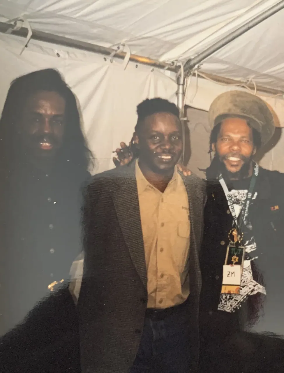 In 1986 in Chicago, the great Earth, Wind, and Fire. Great song like ‘Reason’, and many many more. Life Journey, Rastaman Passing By. 1986 in New York City at the Ritz. With Bunny Rugs, from Third World, and Lego, record producer.
