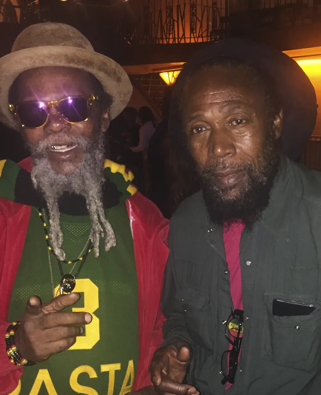 Ansel Cridland, original bredren from the Meditation, and also from Sky High and the Mau Mau group. Yeah we know each other from around 1975, we come a long way and still together as bredren, as family in this time.