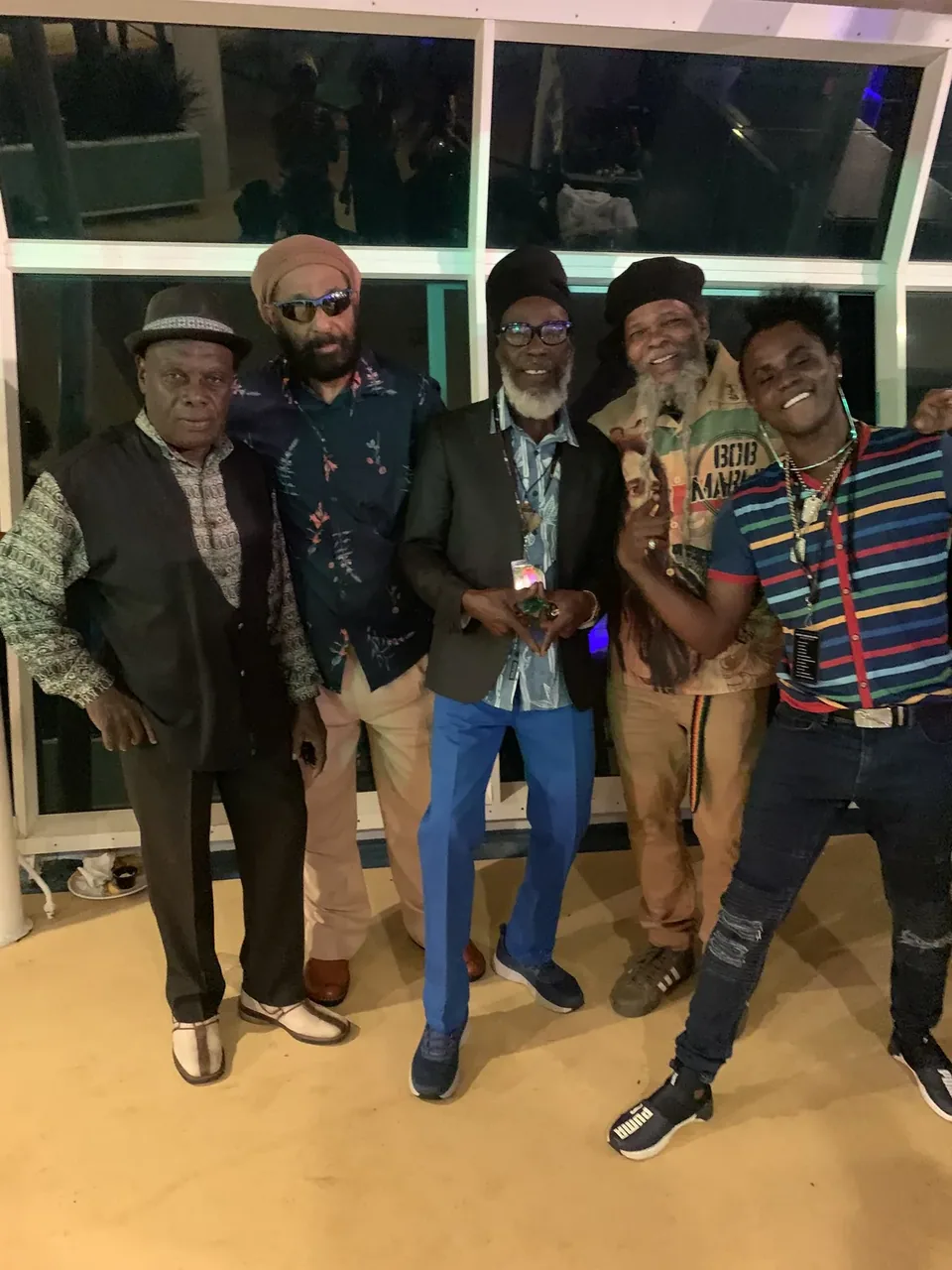 Diamonds Group, and Ghost. Great time on the reggae Jamrock Cruise, 2019. Same cruise, Bowie and Toby Diamonds. Great time. Great reunion every time. Life Journey, Rastaman Passing By.